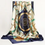 وشاح حريري مطبوع