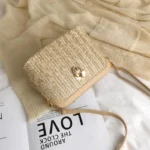 ⁦حقيبة كتف قش⁩ - الصورة ⁦3⁩