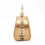 ⁦طقم شنطة وحذاء لامع بأحجار الكريستال⁩ - الصورة ⁦6⁩