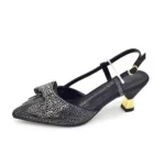 ⁦مجموعة حذاء وحقيبة مرصعة بالأحجار ⁩ - الصورة ⁦6⁩