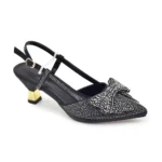 ⁦مجموعة حذاء وحقيبة مرصعة بالأحجار ⁩ - الصورة ⁦5⁩